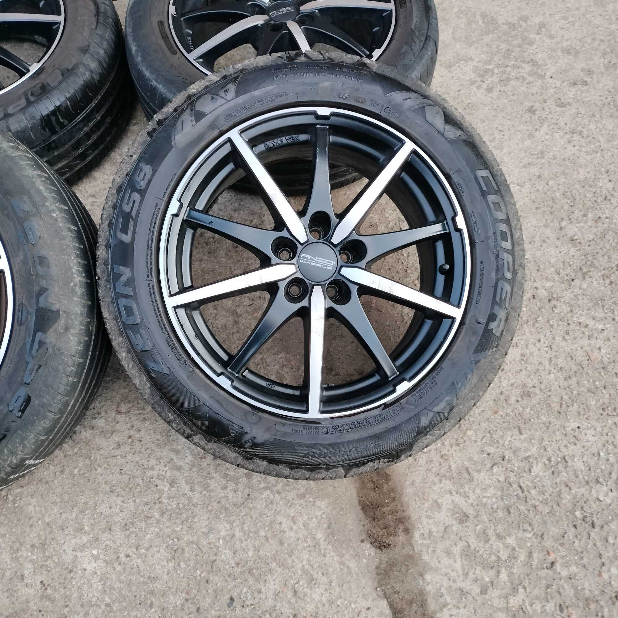 koła ANZIO 17 CALI 5X100 Audi VW Subaru 225/55 r17 LATO