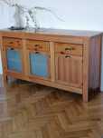 Komoda solidna drewno 173 x 45 x 90, bardzo ładne okucia, 3 szuflady
