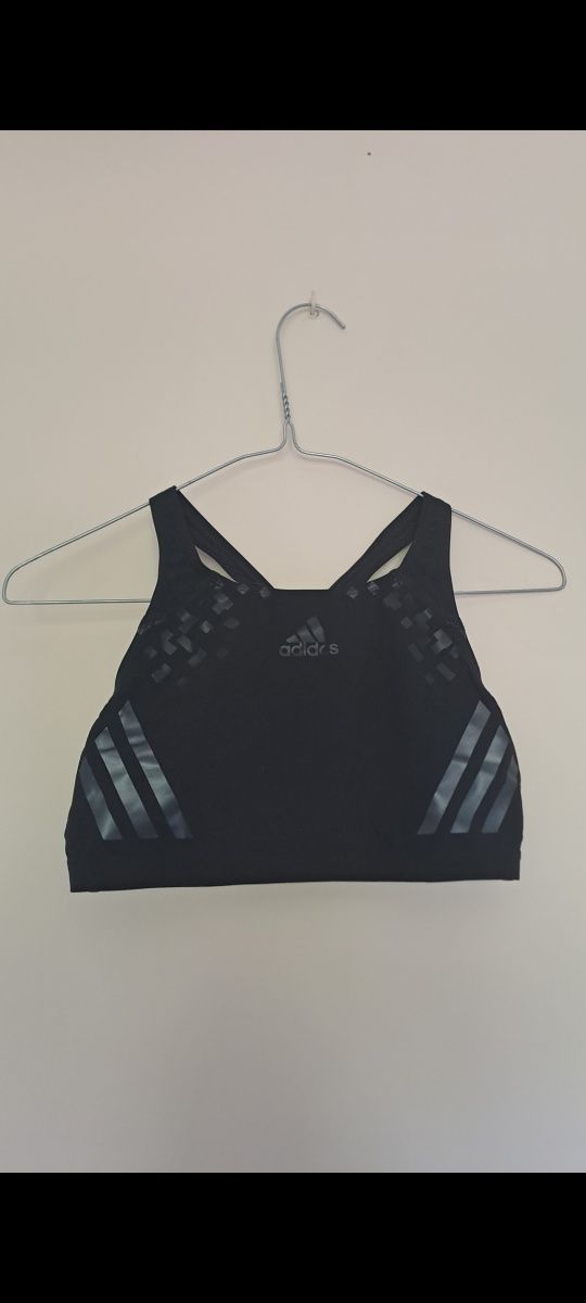 Stanik sportowy bikini kostium stanik czarny Adidas S 36 siłownia