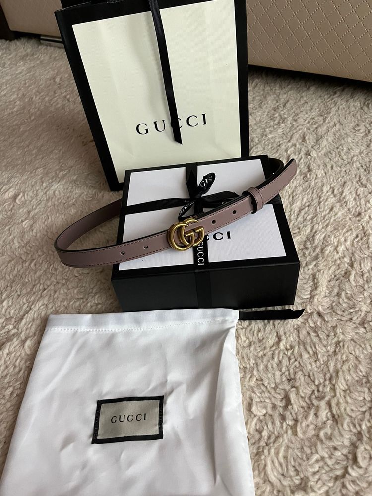 Od ręki pasek GG, Gucci, beige, komplet firmowy