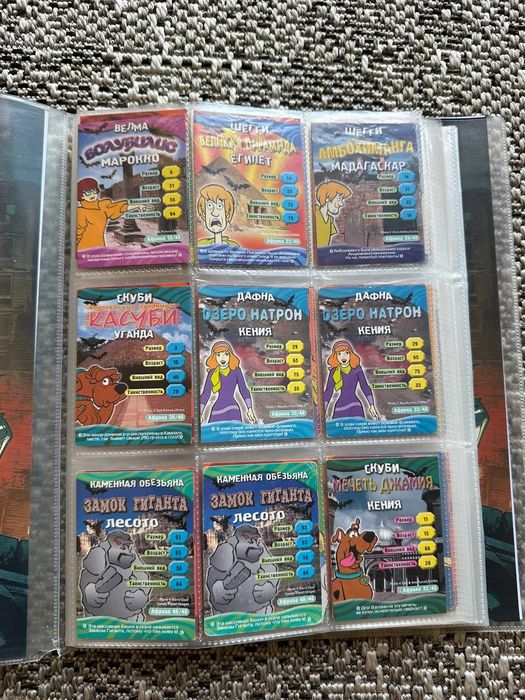 Scooby Doo коллекционные карточки Скуби Ду Скубі