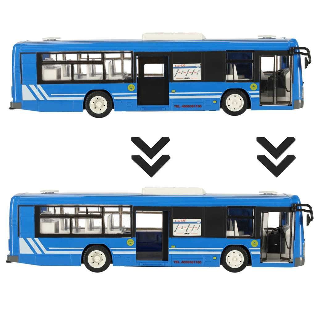 Autobus zdalnie sterowany na pilota RC z otwieranymi drzwiami nieb