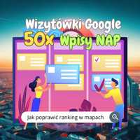 50x Wpisy Cytacje NAP | Wizytówka Google Moja Firma | 2024 Top 3