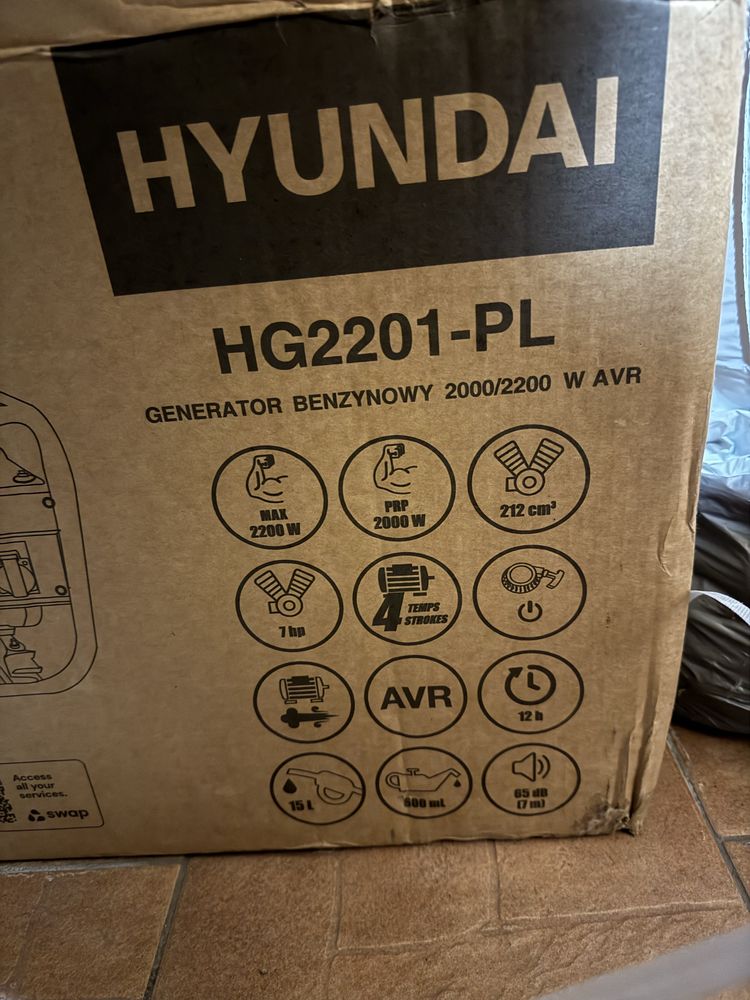 HYUNDAI бензиновый генератор 2000W AVR