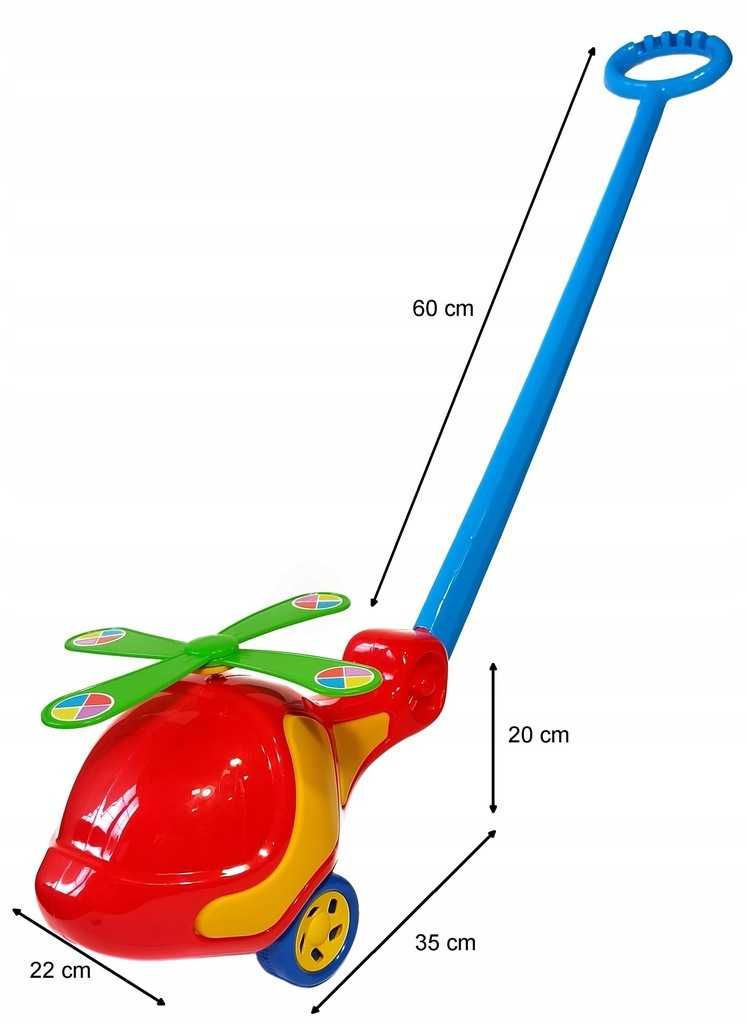 Zabawka do pchania Helikopter duży, pchacz Helikopter duży