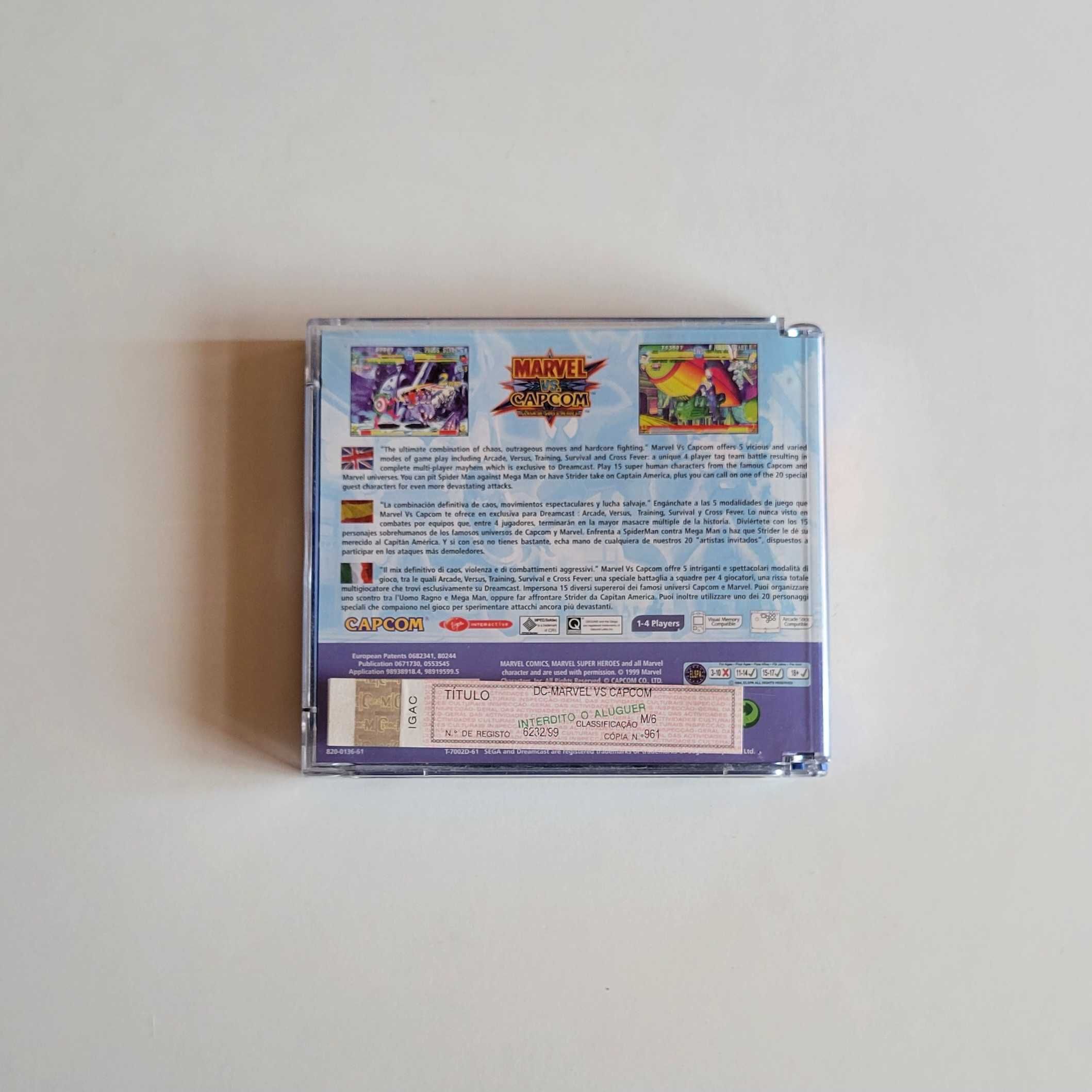 Marvel vs Capcom Dreamcast pal uk [completo]