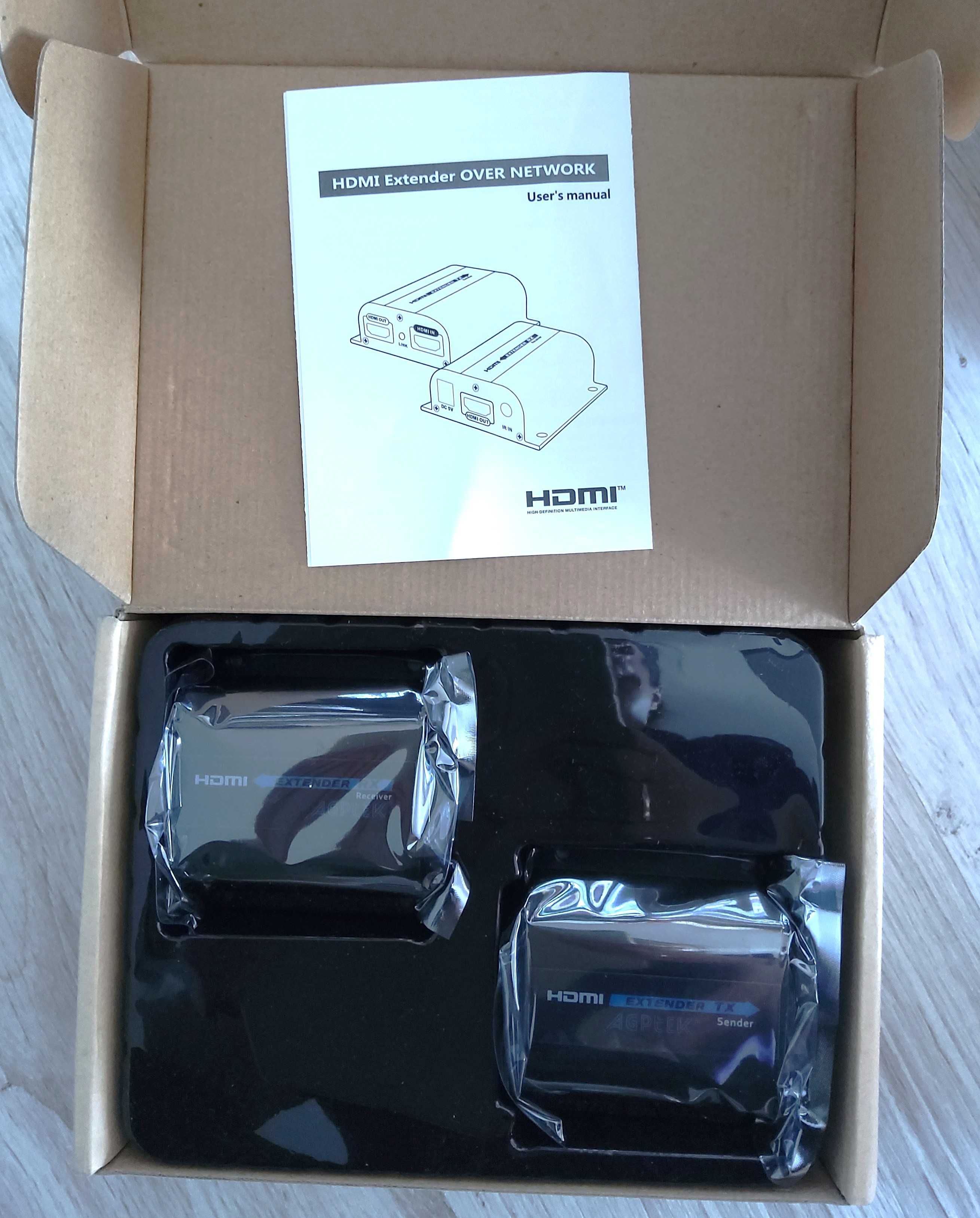 Agptek Extender z rozgałęźnikiem HDMI-SP-EX-6IR-V4
