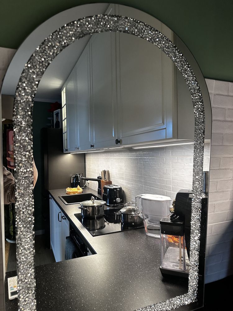 Lustro glamour 60x90 nowe tyłkustra welurowy