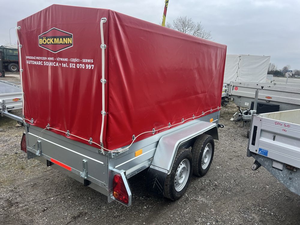 przyczepa lekka kat b 250x130m mocna solidna 2 osie tandem