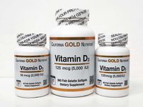 Вітамин D3 California Gold Nutrition, 2000/5000 МО, 90/360 капсул