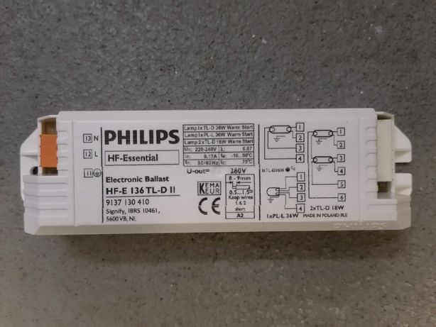 Philips EVG statecznik elektroniczny 1x36 W Electronic Ballast NOWY