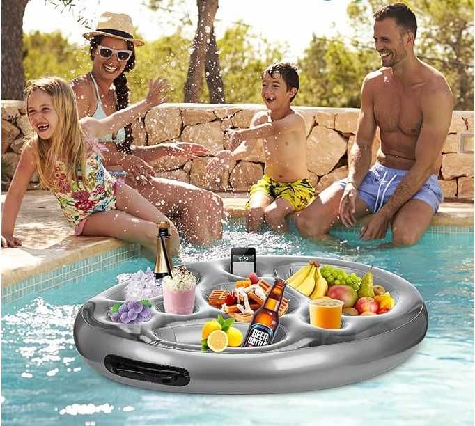 Dmuchany stolik basenowy do basenu jaccuzi pływający na napoje drinki