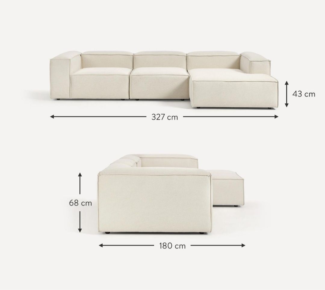 Sofa narożna modułowa Lennon