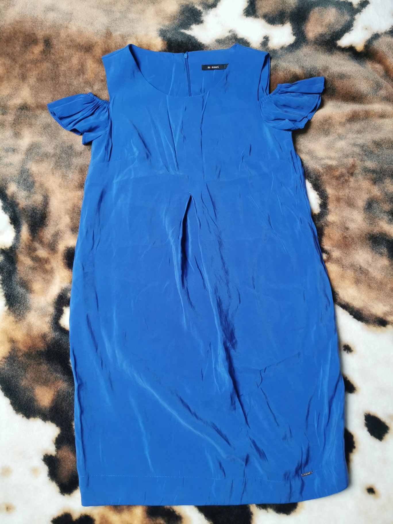 Niebieska sukienka Monnari 38 z kieszeniami