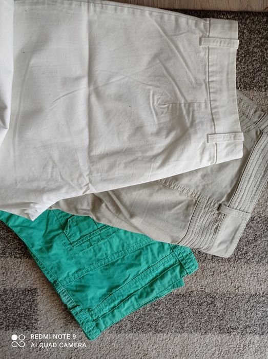 Spodenki spodnie 4 szt. rybaczki cargo zestaw komplet 40-42