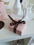 Soft powdery pink jewerly box W. KRUK pudełko na biżuterię
