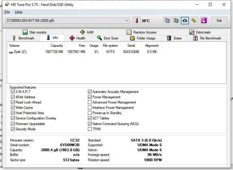 Dysk twardy 2TB Seagate ST2000DL003 Barracuda SATA III HDD 3,5"