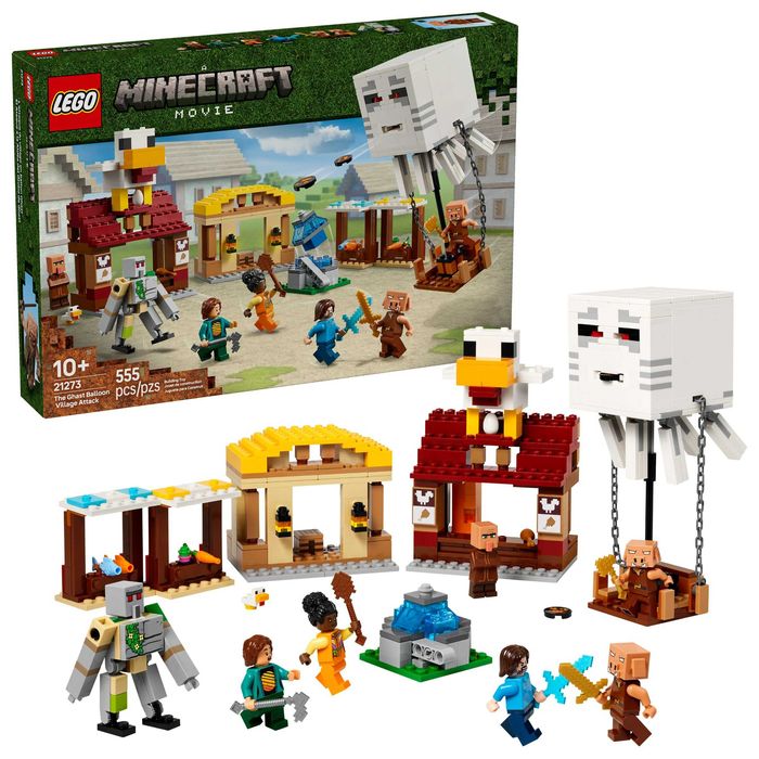 LEGO® 21273 Minecraft - Atak balonowego Ghasta na wioskę