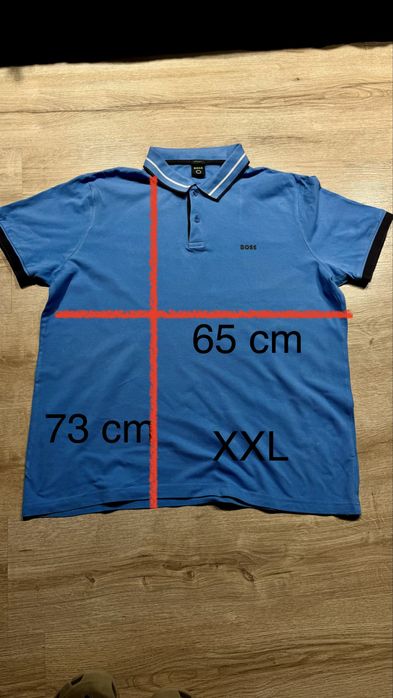 BOSS koszulka polo niebieska XXL