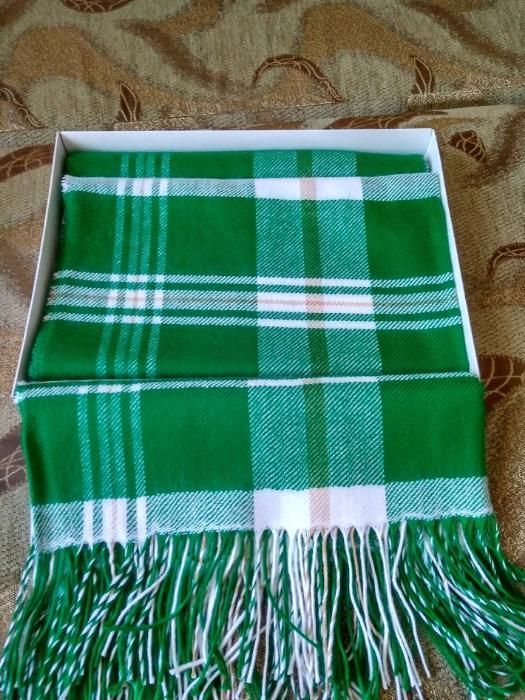 Плед Зеленая клетка 140*190см