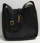 Torba skóra groszkowana Saint Laurent