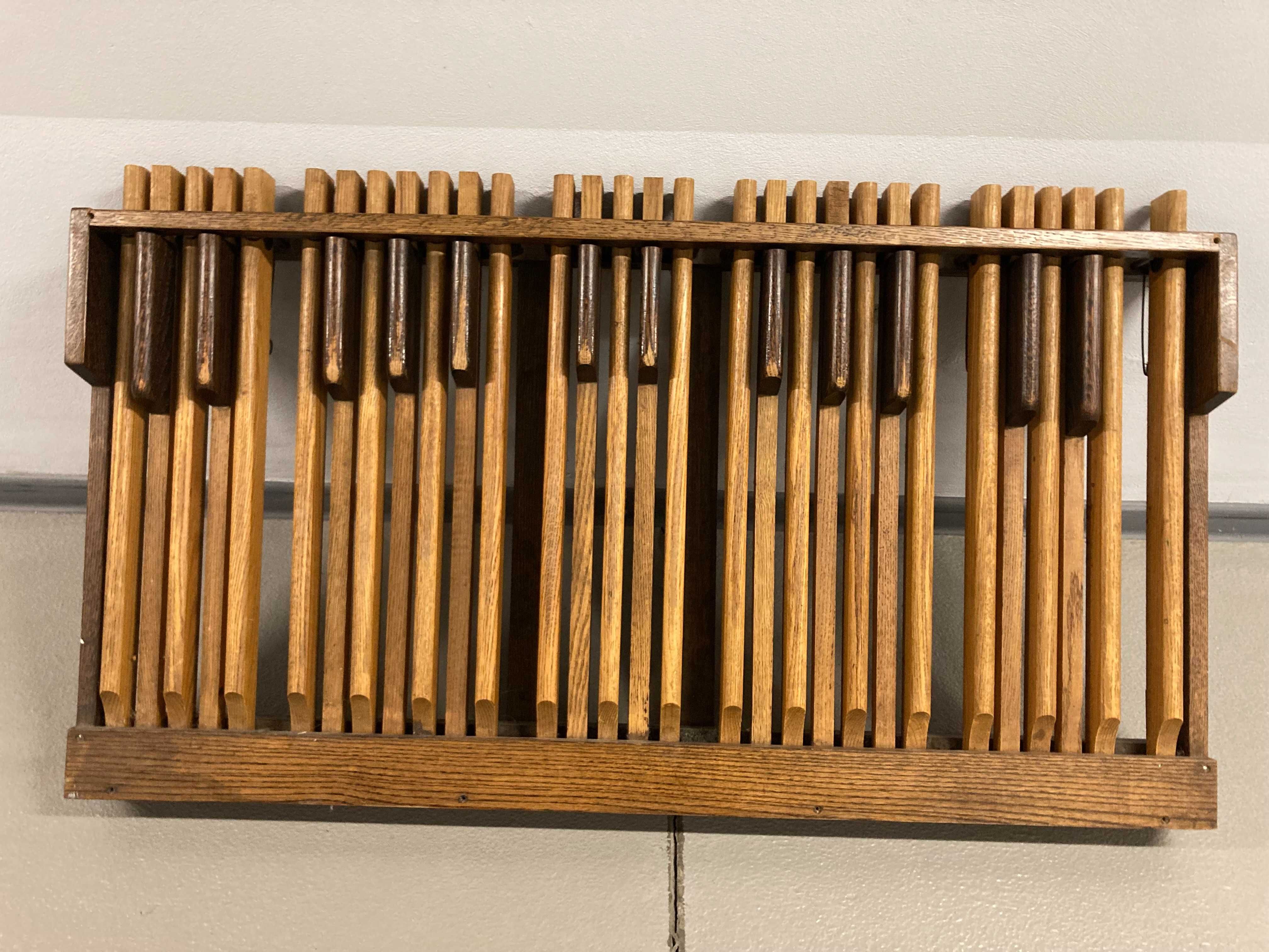 pedały organowe stare drewniane