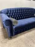 Sofa Chesterfield DIVA Aris Mebel – luksusowy welur, jak nowa!