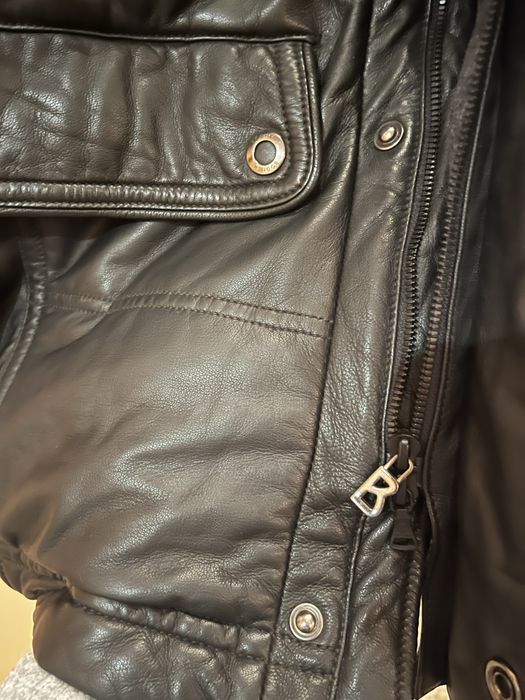 BOGNER  _ БОГНЕР чоловіча шкіряна зимова куртка, розмір 52