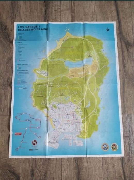 Mapa GTA V PS3 Xbox 360 PS4 PS5 Wysyłka OLX