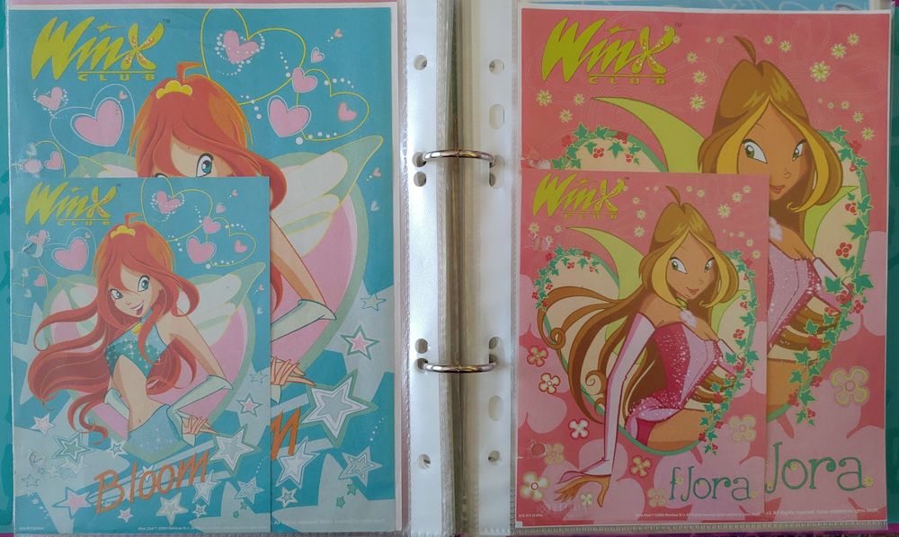 Karteczki do segregatora Winx