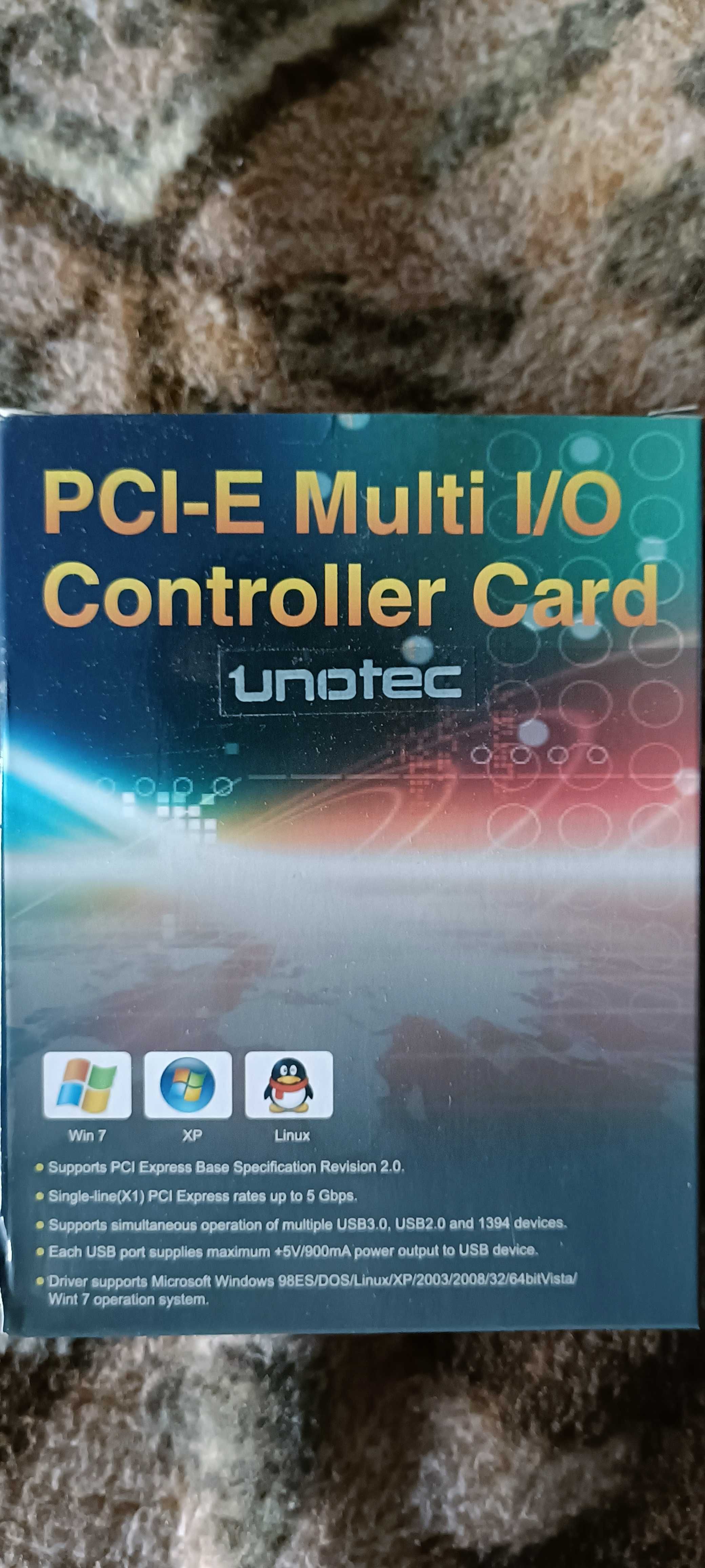 Unotec Placa PCIe 4 Portas USB 3.0