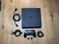 PlayStation 4 Slim 500 GB + pad + okablowanie