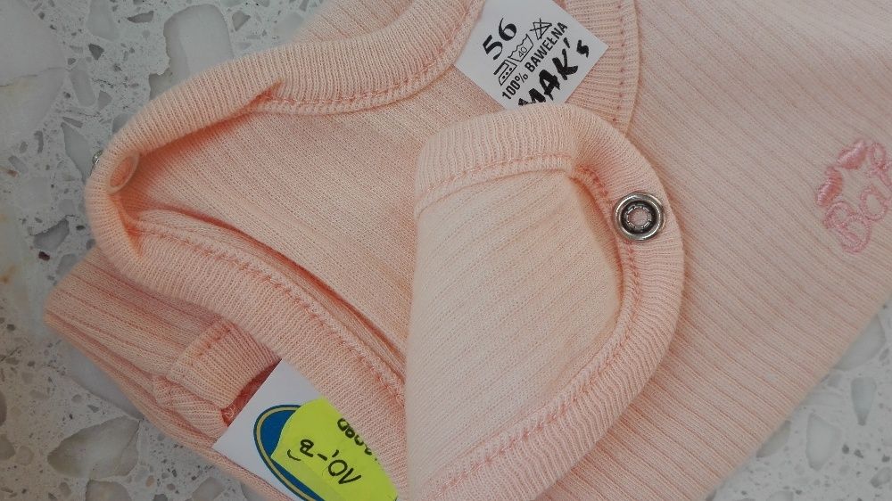 NOWE Body, rozmiar 56 (ramiączka, 100% bawełna)