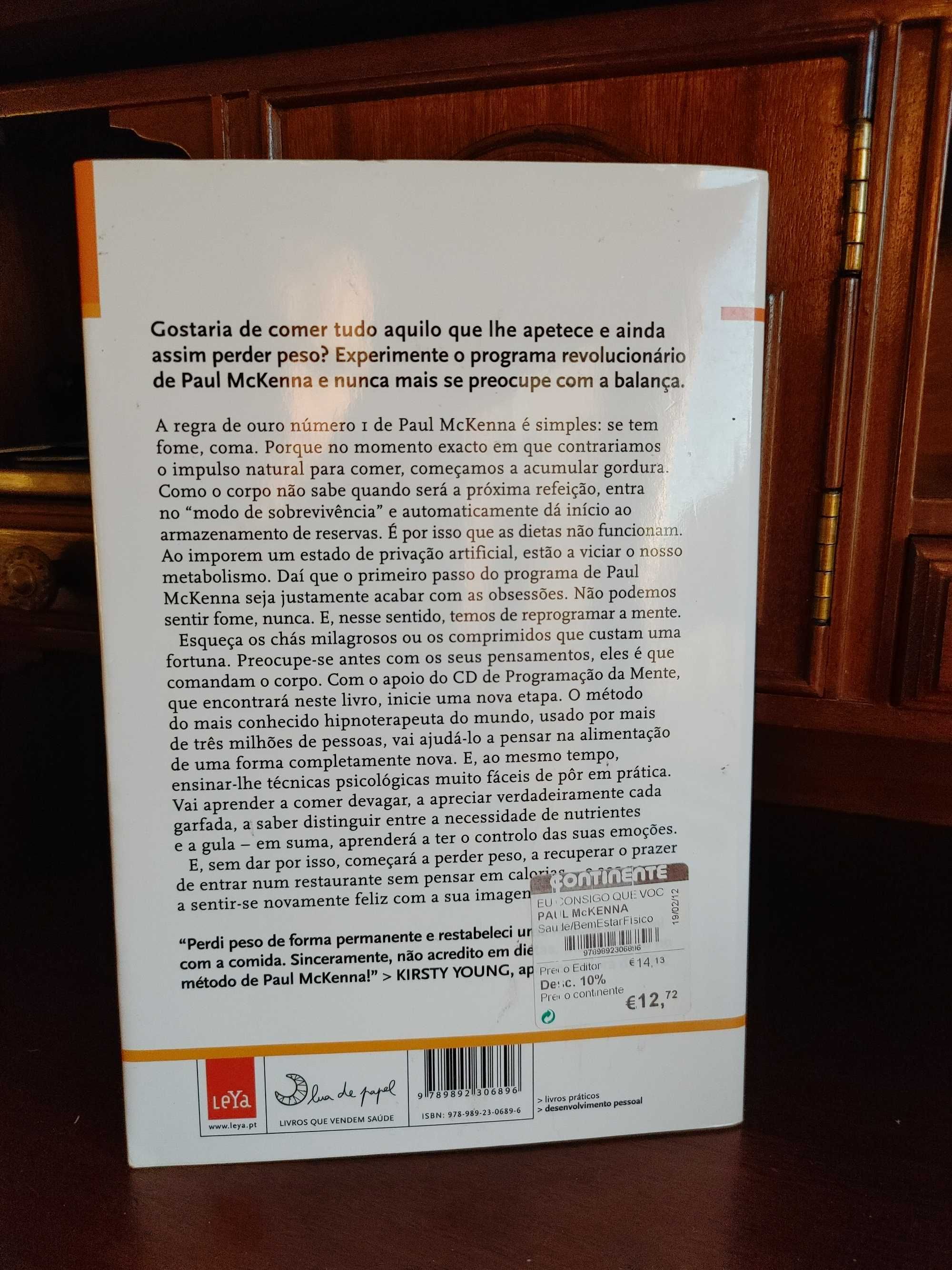 Eu Consigo Que Você Emagreça de Paul McKenna - Livro