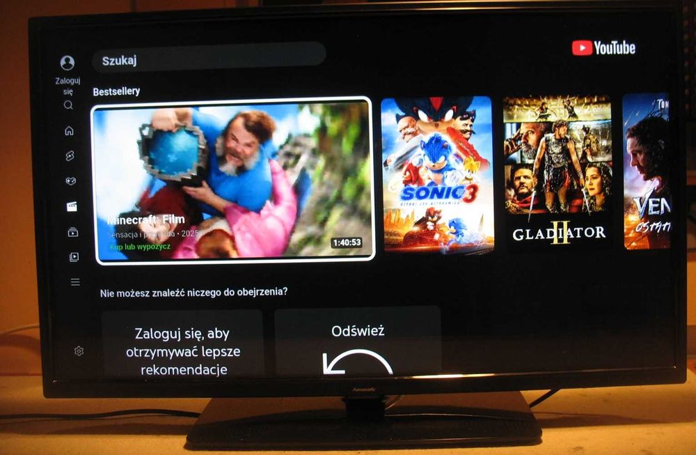 TV SMART , Led, Netflix, Prime Video , wbudowany dekoder DVB-T2