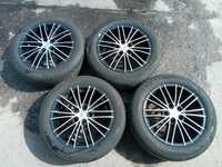 Alu 16" 5x112 z op.lato piekne czarno srebrne