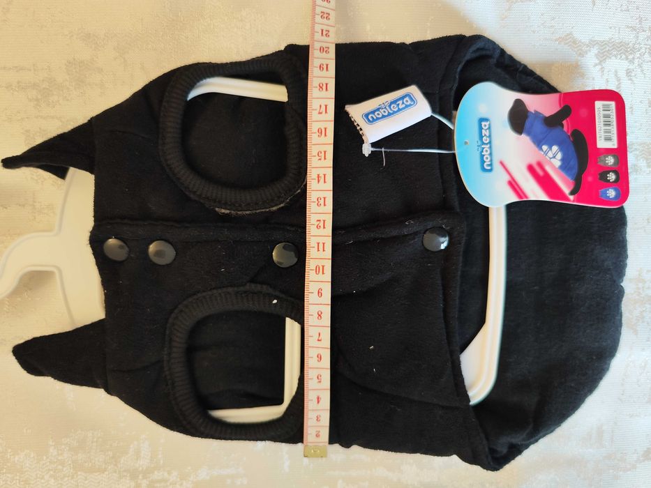 Casaco de Inverno preto para Cão- Tamanho S