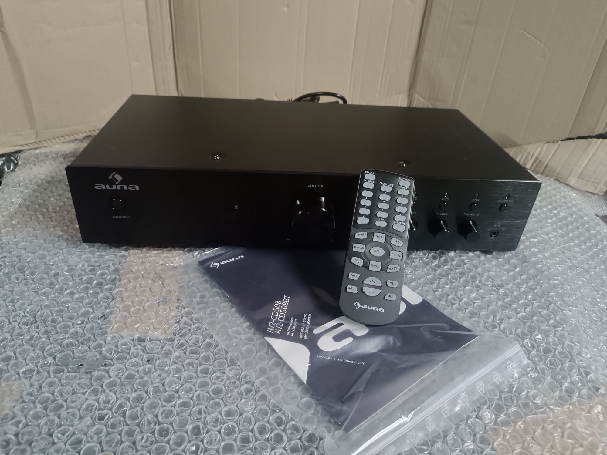 Підсилювач Auna AV2-CD508BT Hi-Fi, чорний