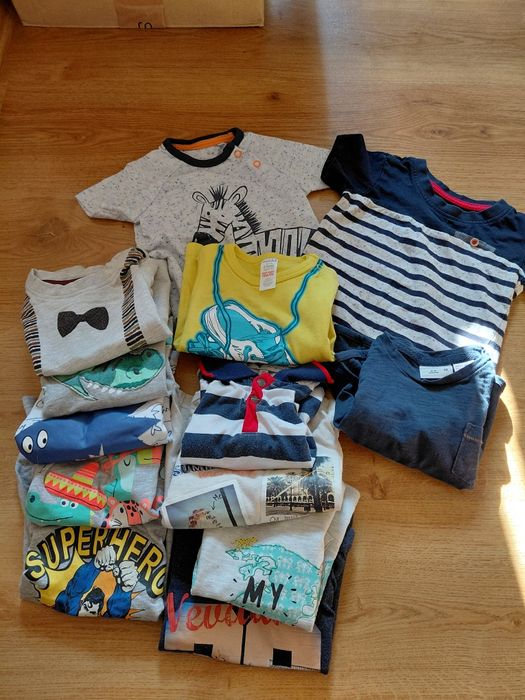 Zestaw paka koszulek tshirtow niemowlęcych 68 74