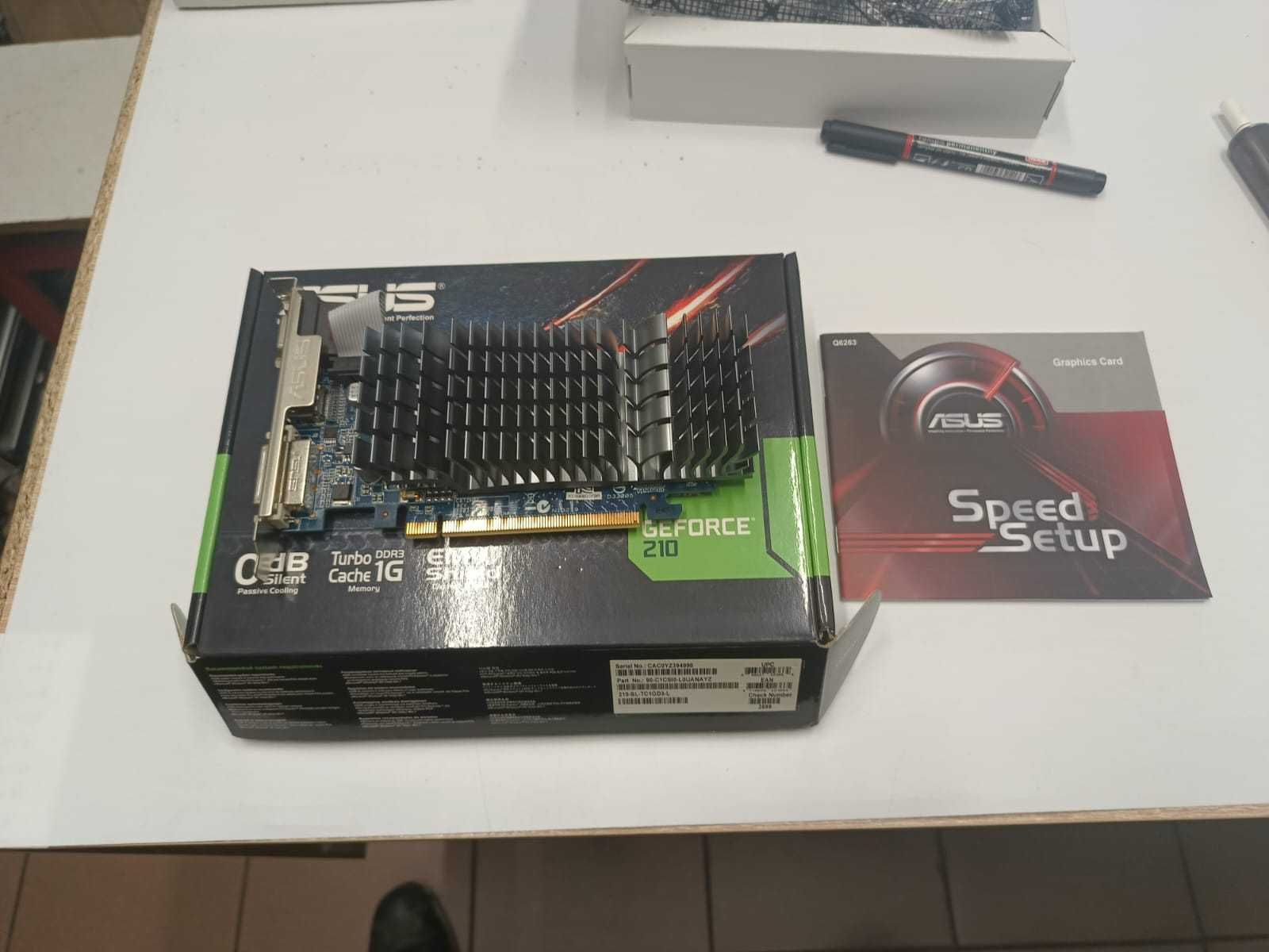 Karta graficzna Asus Geforce 210 SL TC1GD3 L+Oryginalne pudełko.
