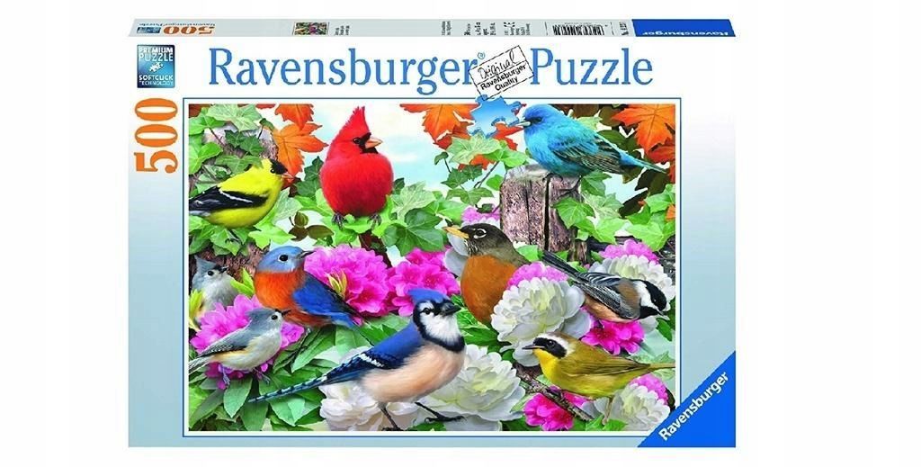 Puzzle 500 Ogrodowe Ptaki, Ravensburger