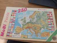 Puzzle 250 elementów mapa Europy