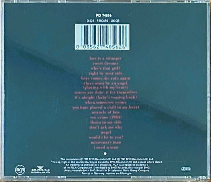 Eurythmics - Greatest Hits - 1991 - CD