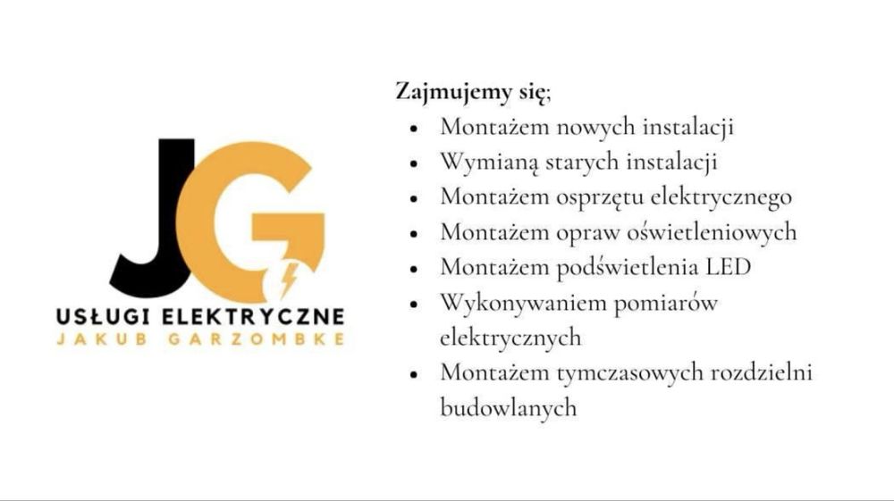 Elektryk, profesjonalne instalacje elektryczne nowe, wymiany, awarie