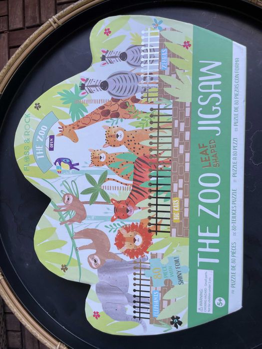 PUZZLE INFANTIL - THE ZOO LEAF SHAPED JIGSAW - FLOSS&ROCK - EDUCATIVO