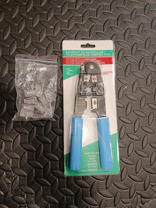 Zaciskarka RJ45 LAN +Wtyki