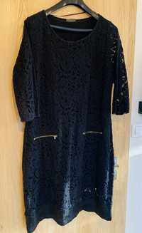 Czarna koronkowa sukienka Yessica XL 42