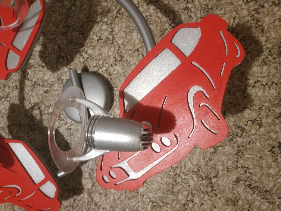Lampa sufitowa, żyrandol dla dzieci, auta
