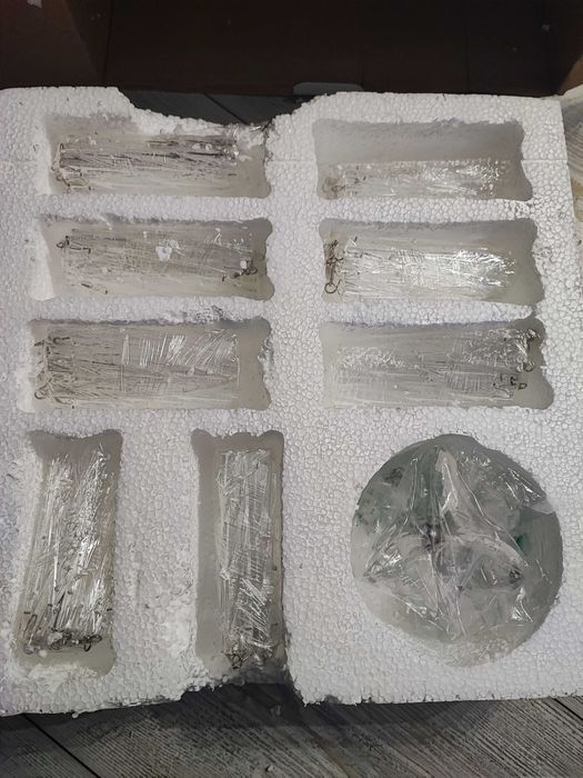 GLOBO MATHILDA  lampa sufitowa żyrandol led  wiszace kryształki