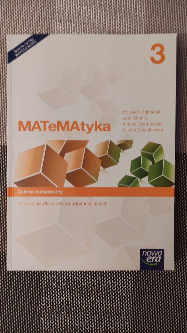 Matematyka 3. Zakres rozszerzony.